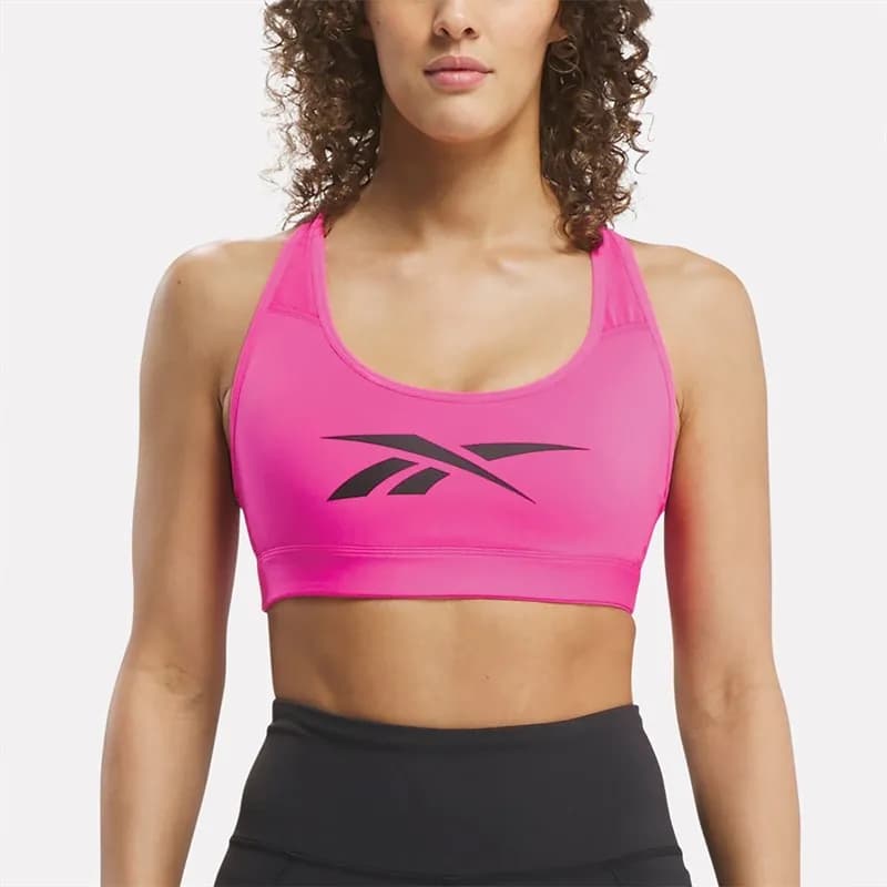 Logo Lux Seamless Sports Bra - Pink — image 1 of 1