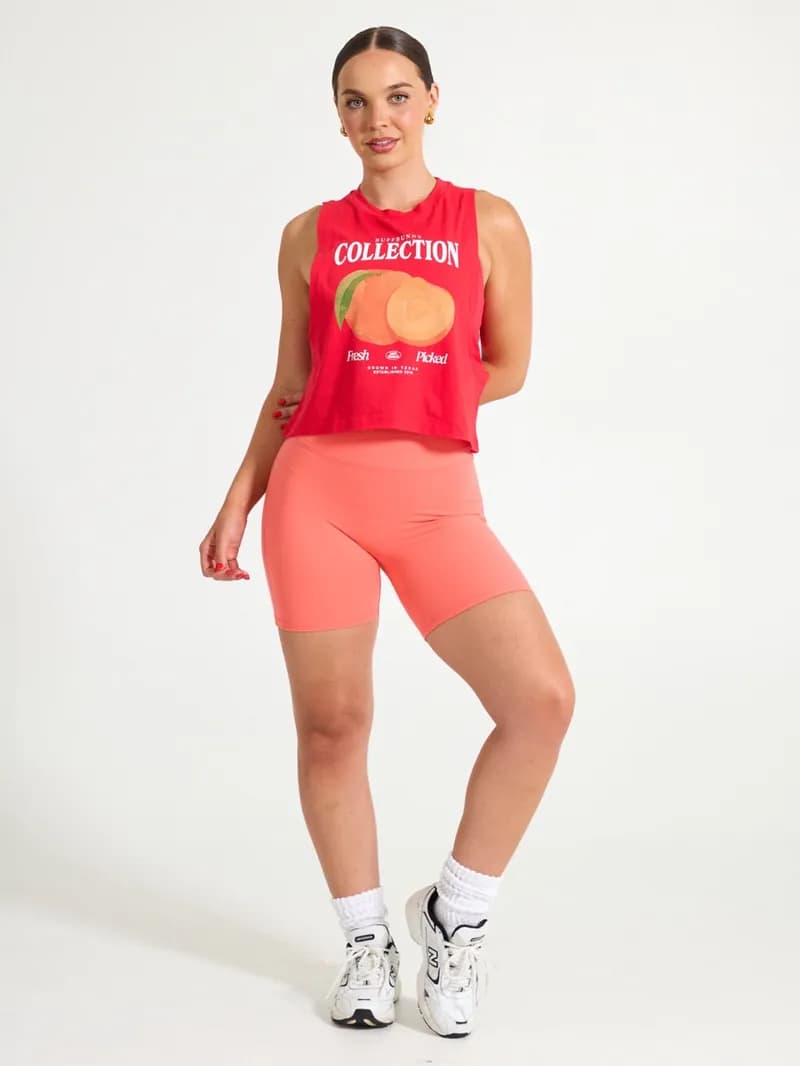 Market Crop Tank - Salsa Red — image 1 of 1