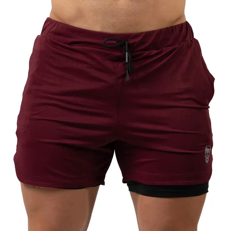 Mesh Training Shorts - Red — image 1 of 1