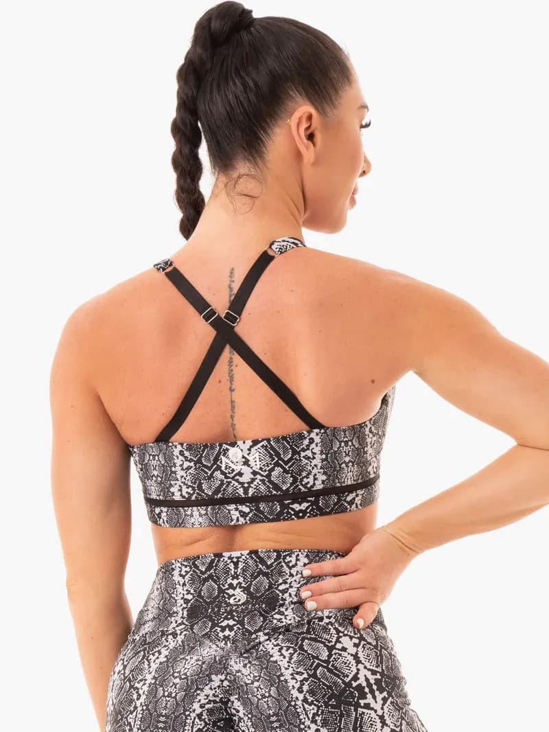 NEM X RW Sports Bra - White Snake — image 1 of 1