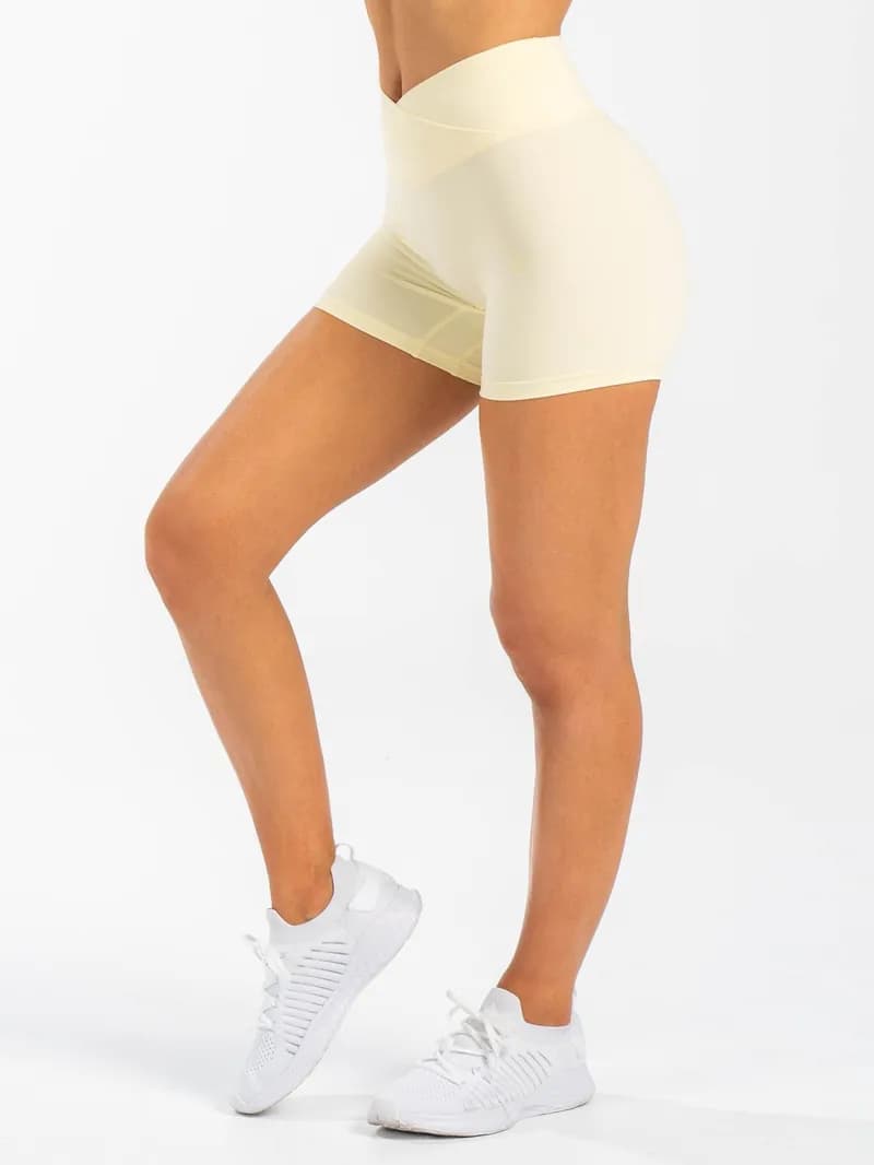NKD Cross Waist Band Shorts - Lemon Drop — image 1 of 1