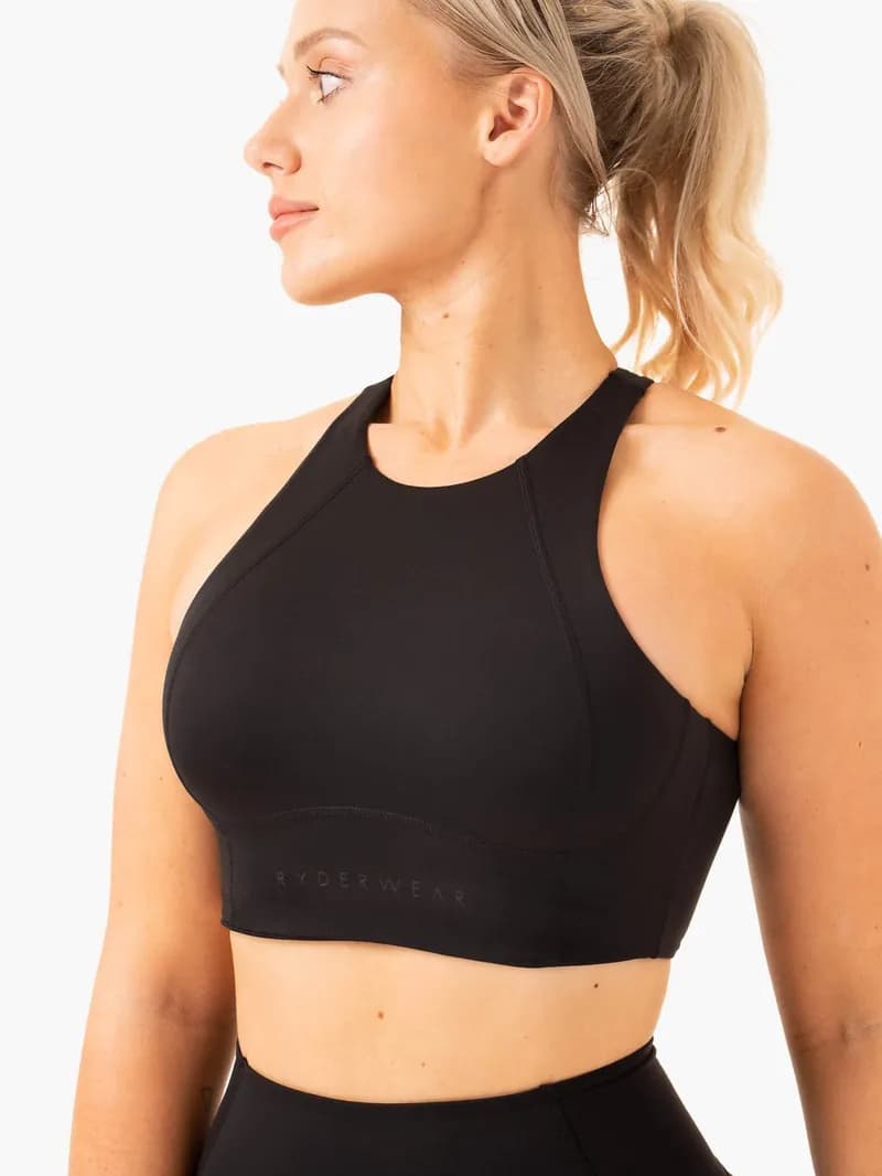NKD Frame Long Line Sports Bra - Black — image 1 of 1