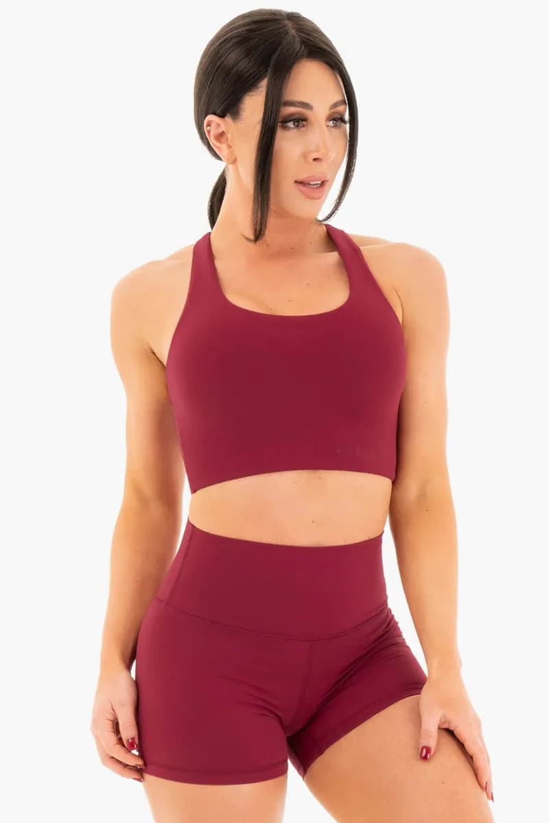 NKD Sports Bra - Berry Red — image 1 of 1