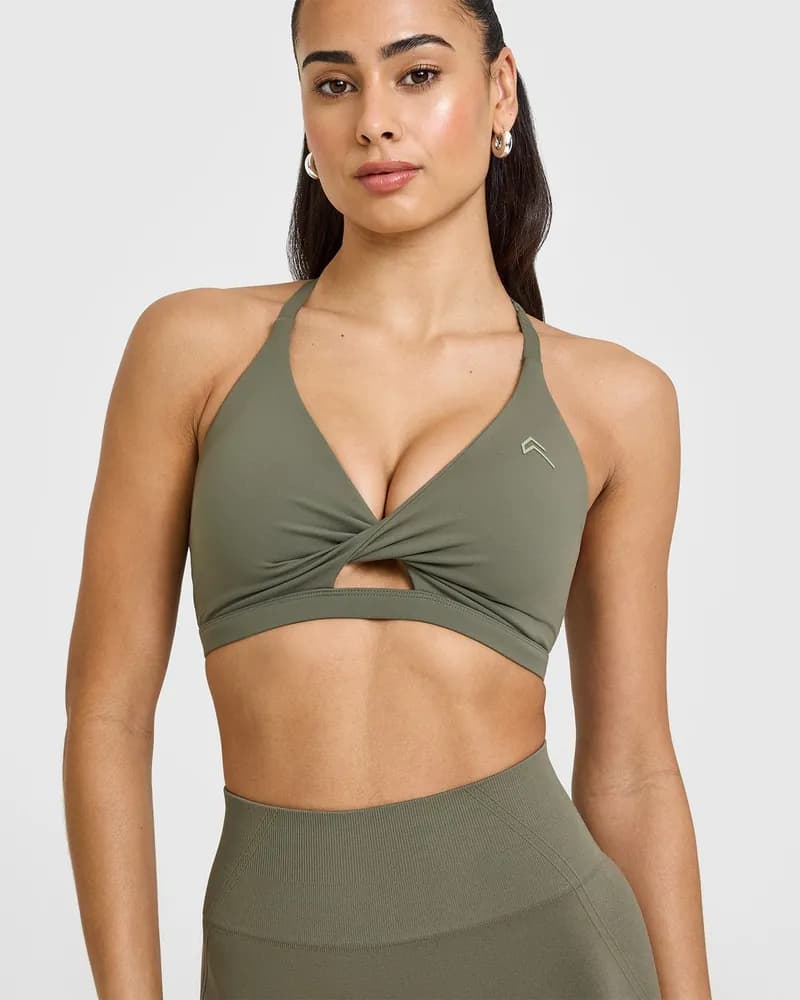 NKD Twist Sports Bra - Alpine — image 1 of 1