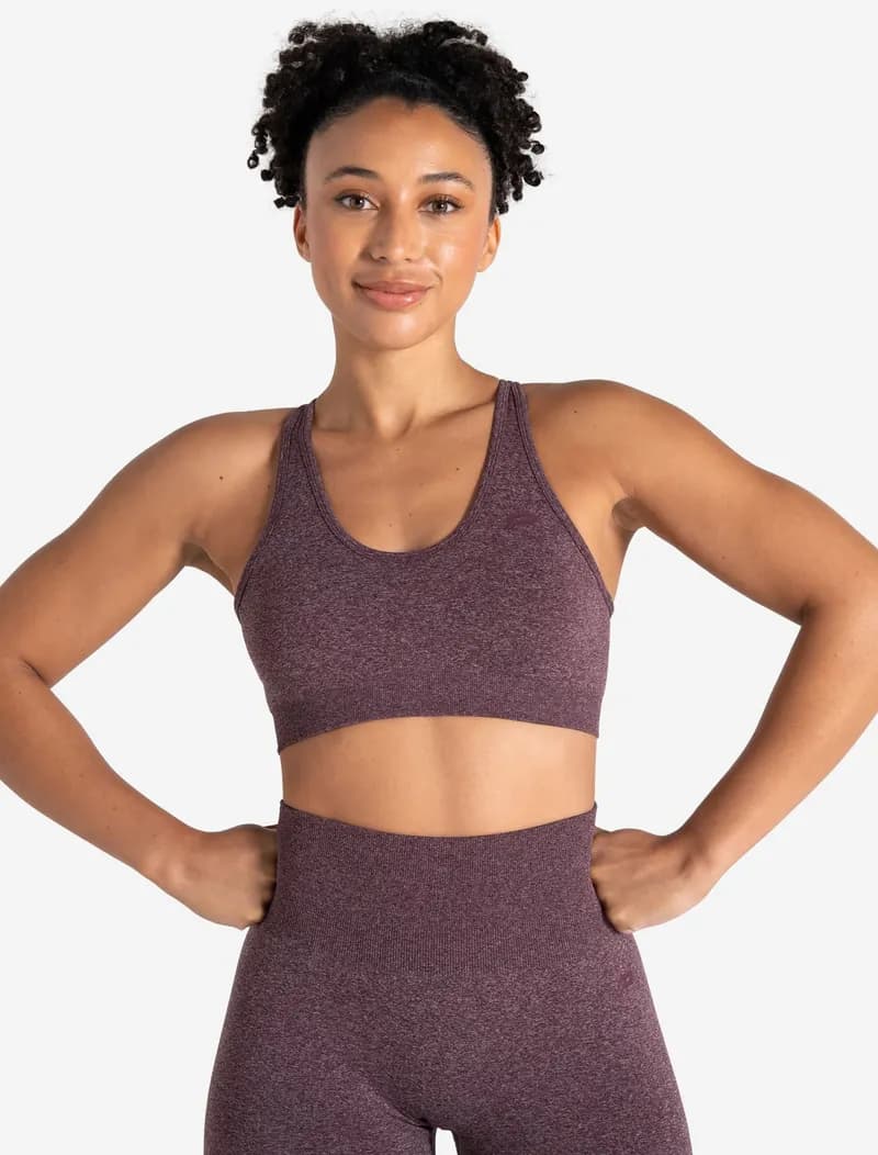 NKD Twist Sports Bra - Blush Marl — image 1 of 1