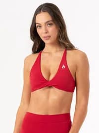 NKD Twist Sports Bra - Cherry Red — image 1 of 1