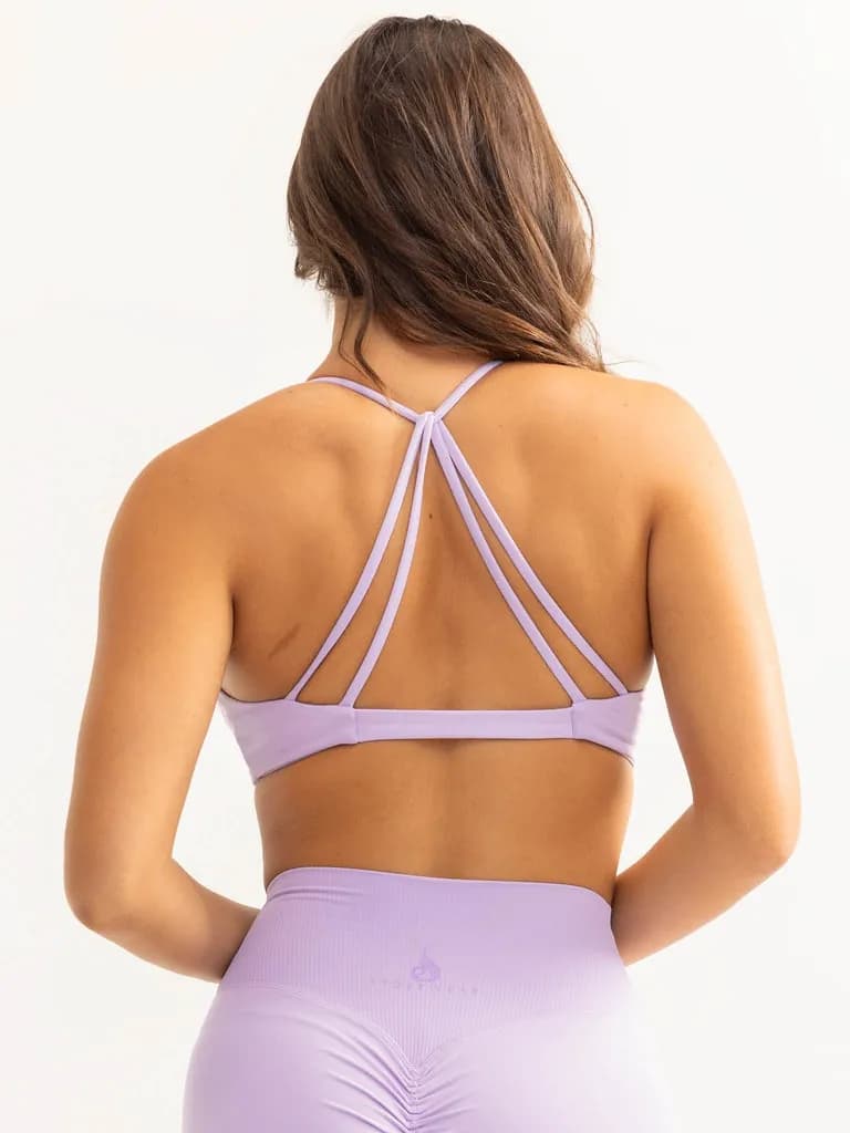 NKD Twist Sports Bra - Lavender — image 1 of 1
