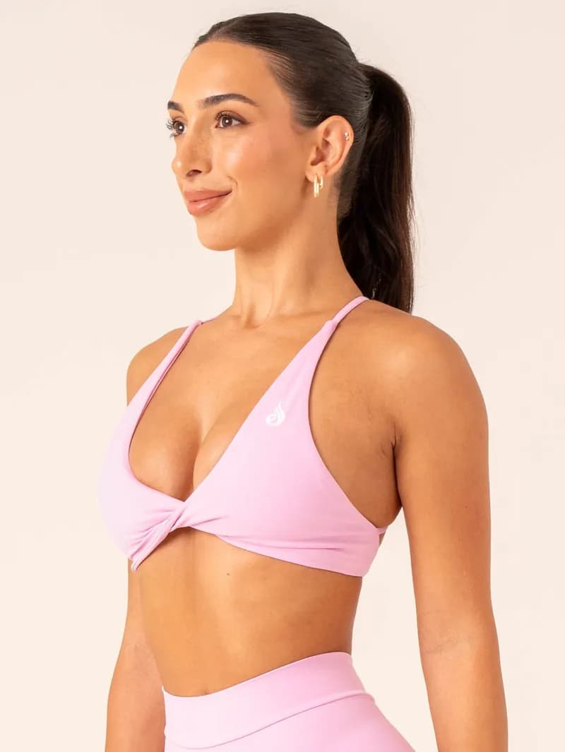 NKD Twist Sports Bra - Pink — image 1 of 1