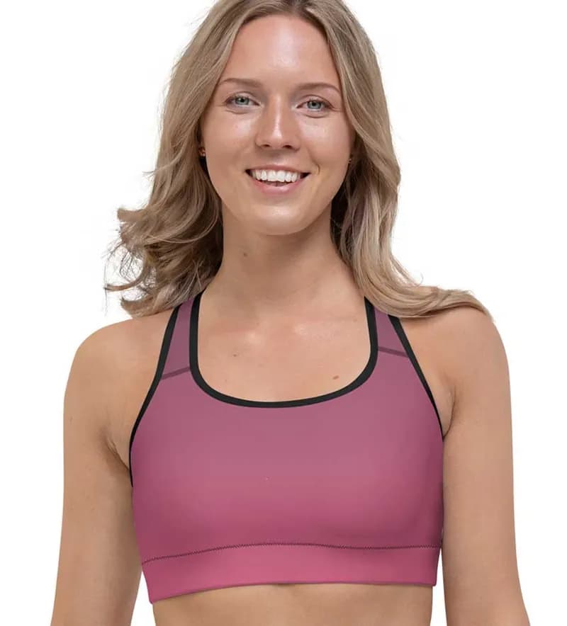 NKD Twist Sports Bra - Plum — image 1 of 1