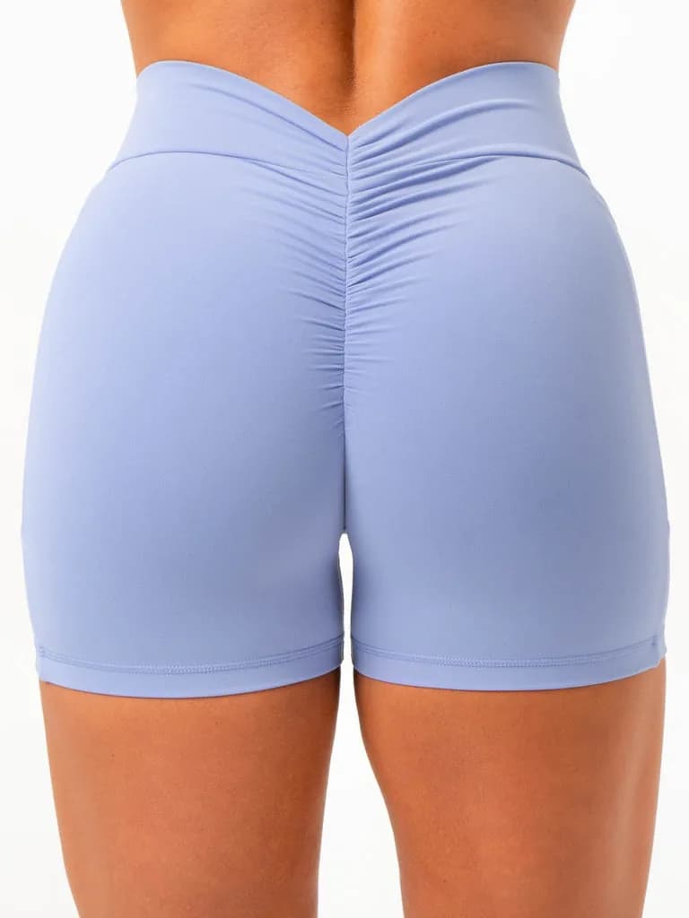 NKD V Scrunch Pocket Shorts - Dreamy Blue — image 1 of 1