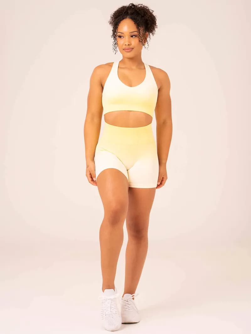Ombre Seamless Sports Bra - Lemon Ombre — image 1 of 1