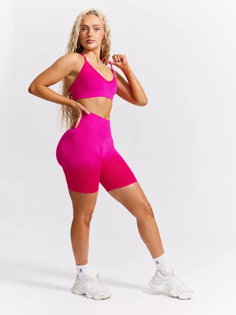 Plunge Seamless Sports Bra - Sage Ombre — image 1 of 1