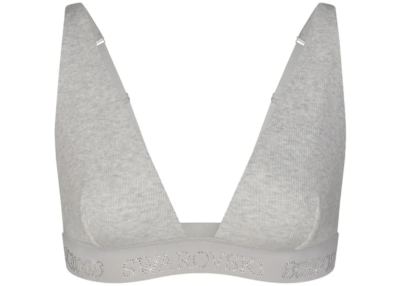 Plush Fleece Bralette - Heather Grey — image 1 of 1