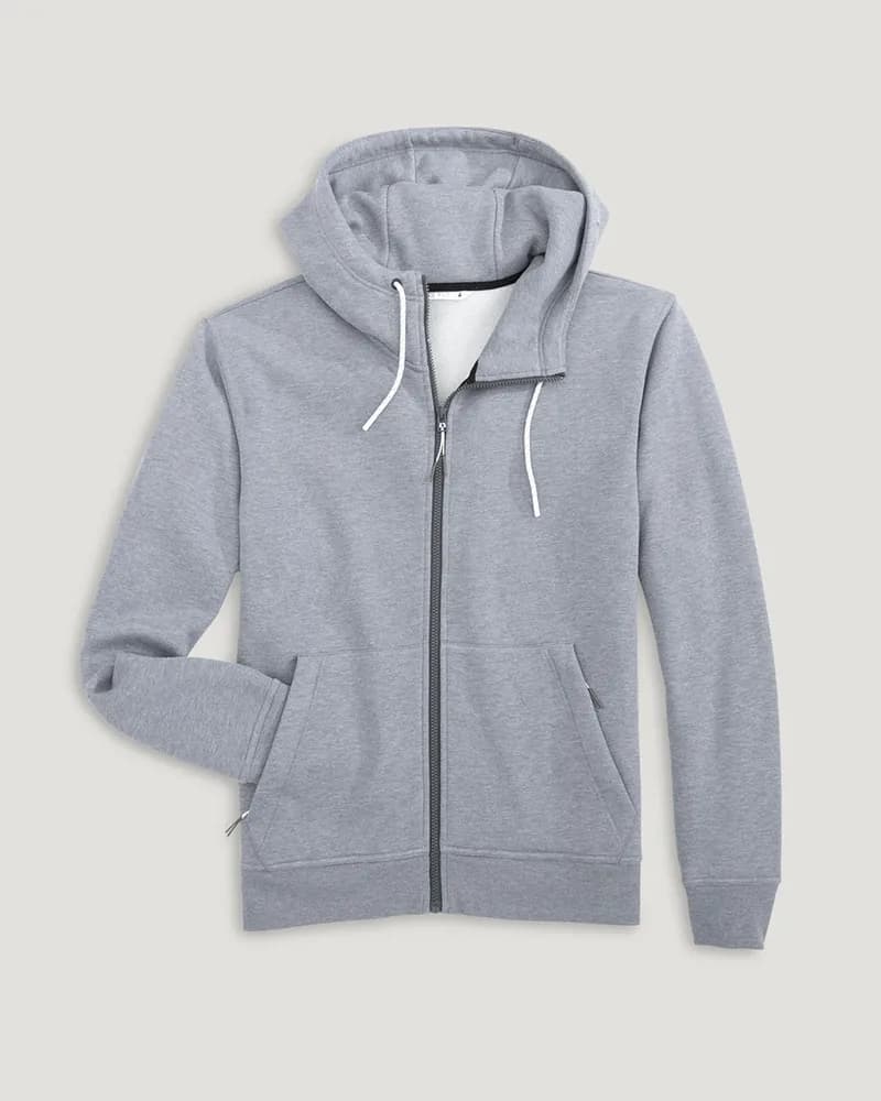 Plush Fleece Zip Hoodie - Heather Grey — image 1 of 1