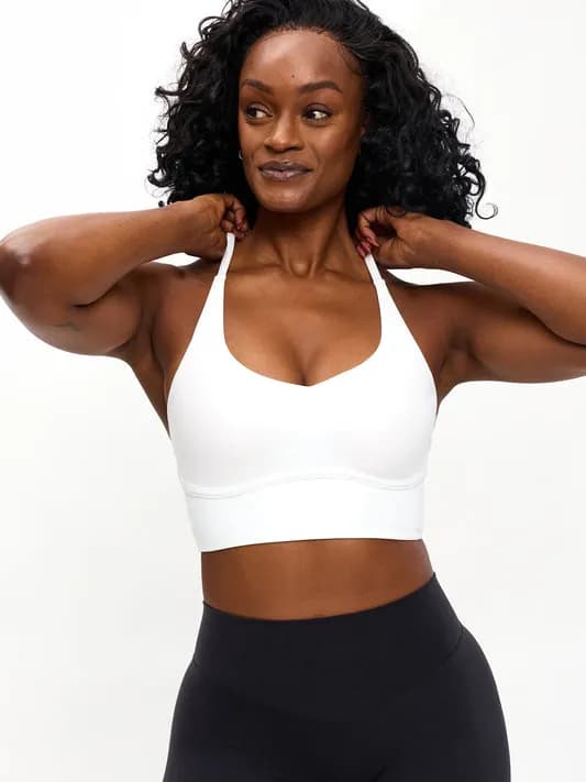 Poshknit Sports Bra - White — image 1 of 1