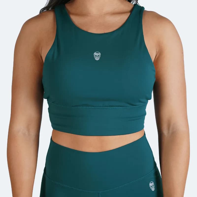 Revive High Neck Bra - Emerald — image 1 of 1