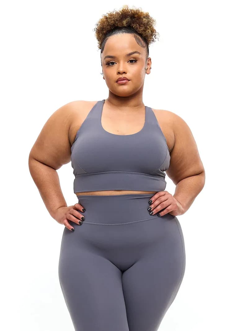 Rosa Sports Bra - Blue Steel — image 1 of 1
