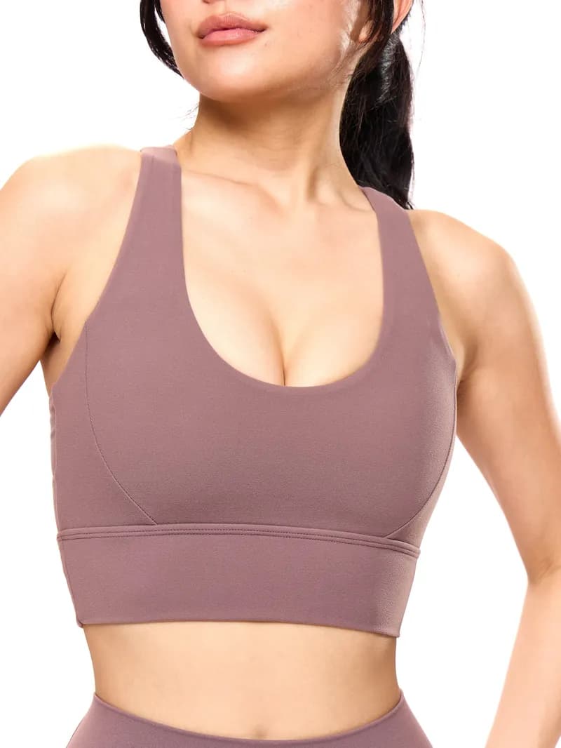 Rosa Sports Bra - Mocha Berry — image 1 of 1