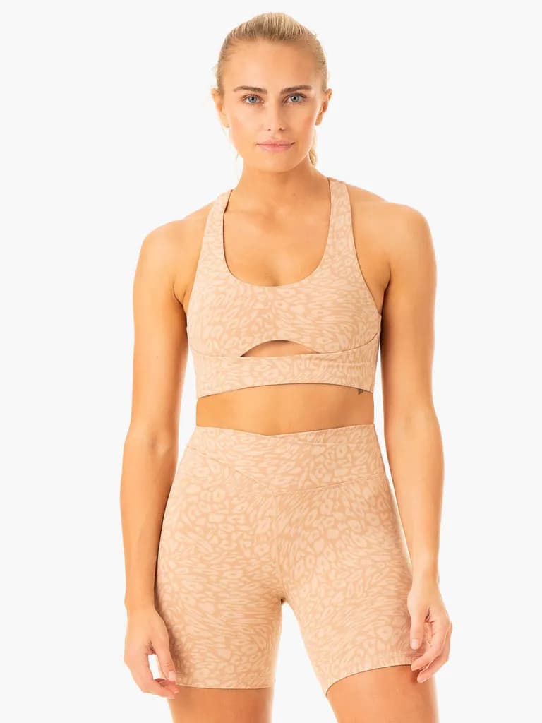 Rotation Sports Bra - Sandstone Leopard — image 1 of 1