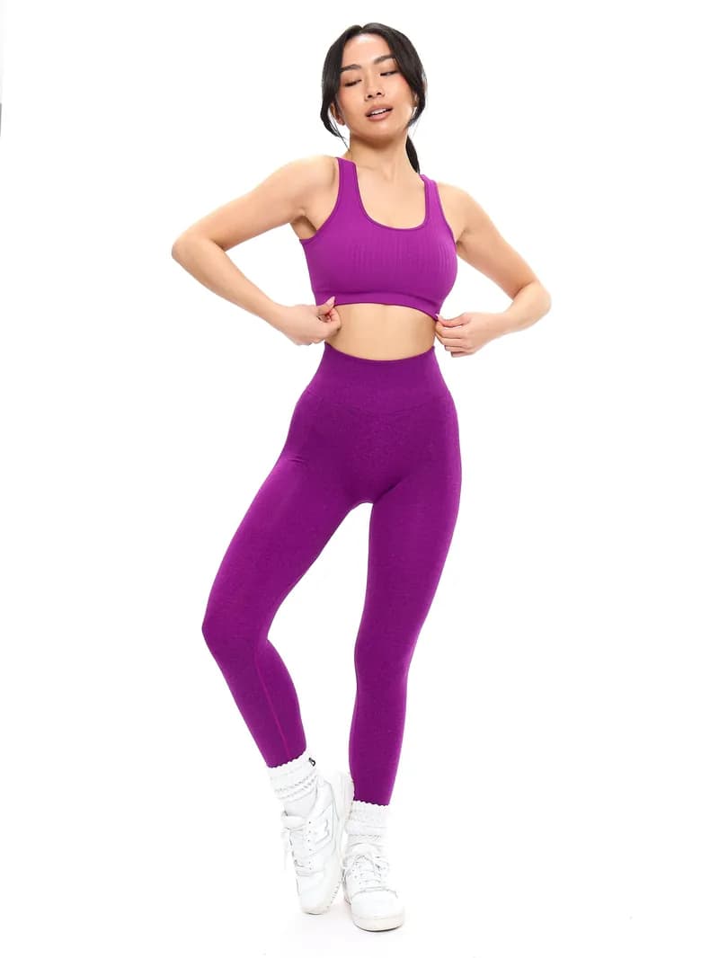 Scoop Seamless Sports Bra - Grape Juice — image 1 of 1