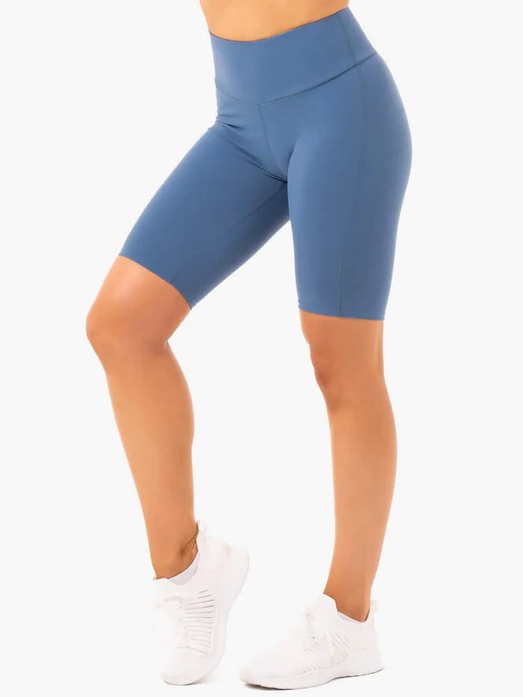 Staples Bike Shorts - Steel Blue — image 1 of 1