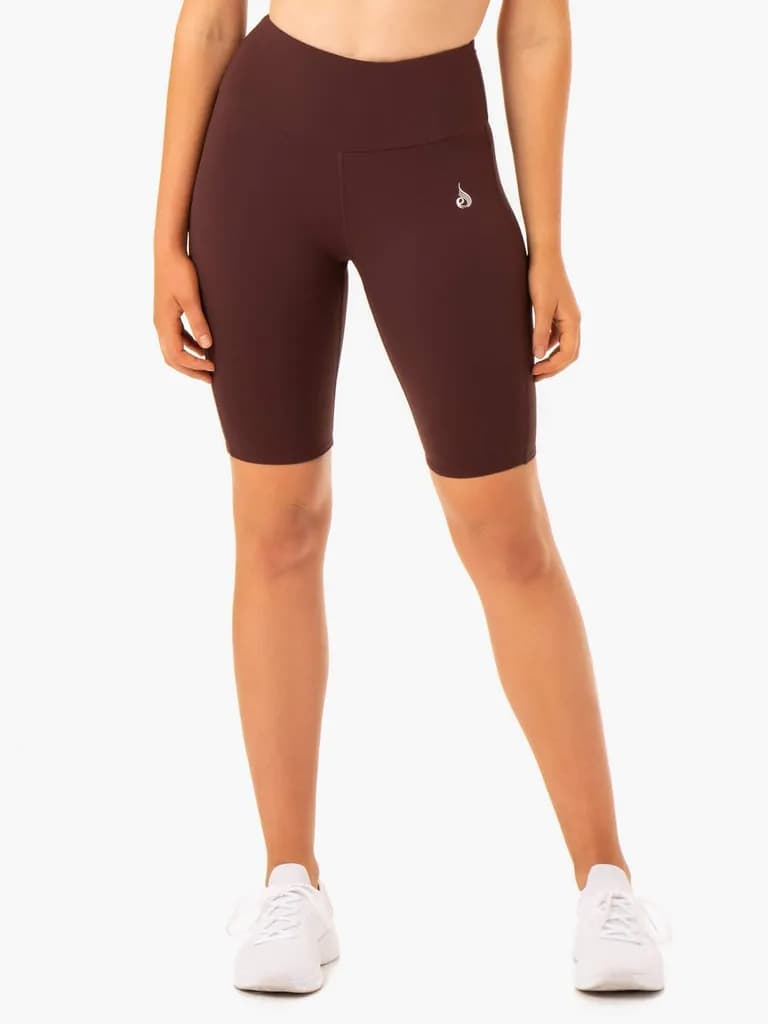 Staples Scrunch Bum Bike Shorts - Chocolate — image 1 of 1