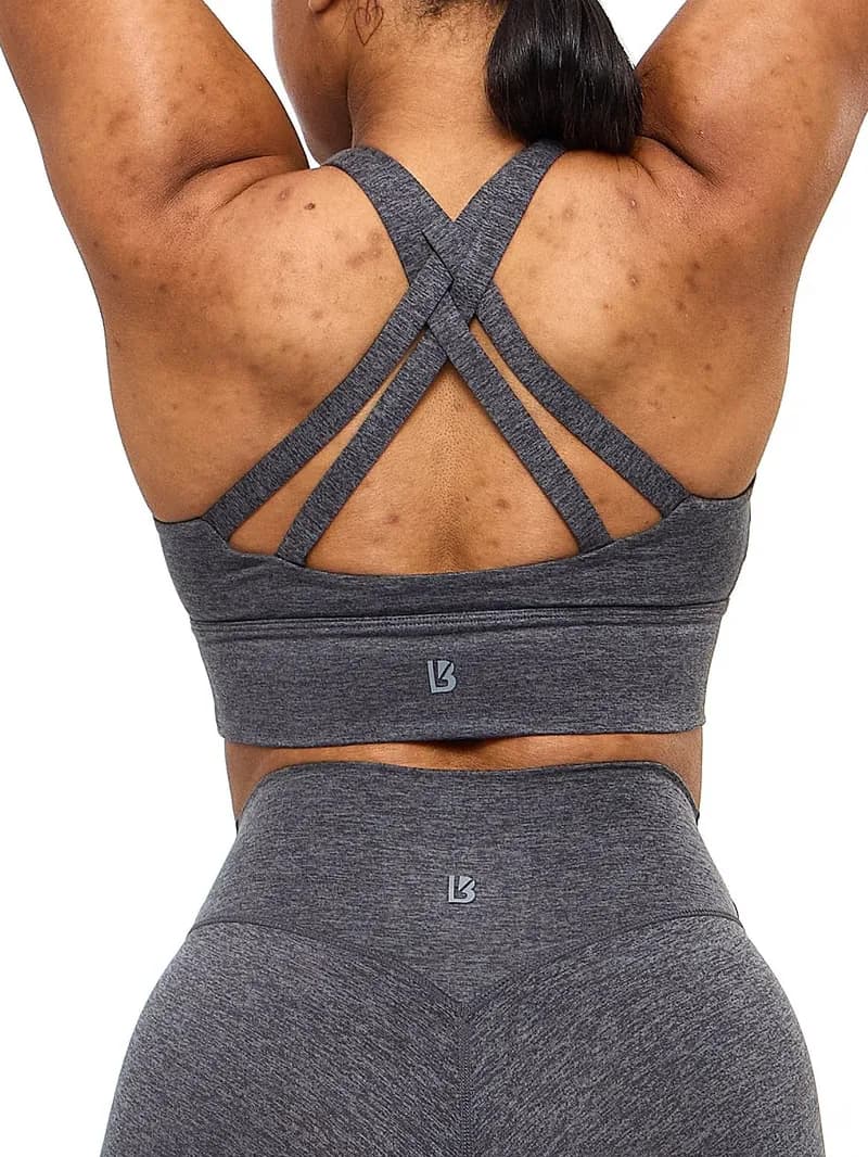 Twilight Dream Heather Sports Bra - Heather Charcoal — image 1 of 1
