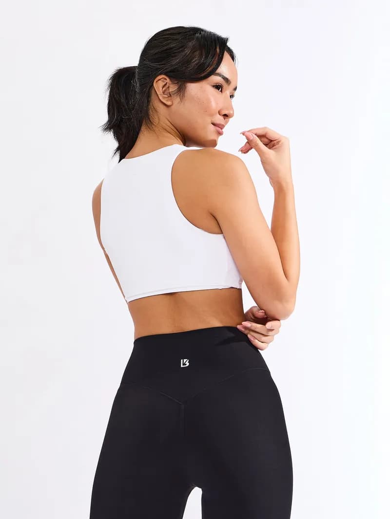 Twisted Curve Sports Bra - White — image 1 of 1