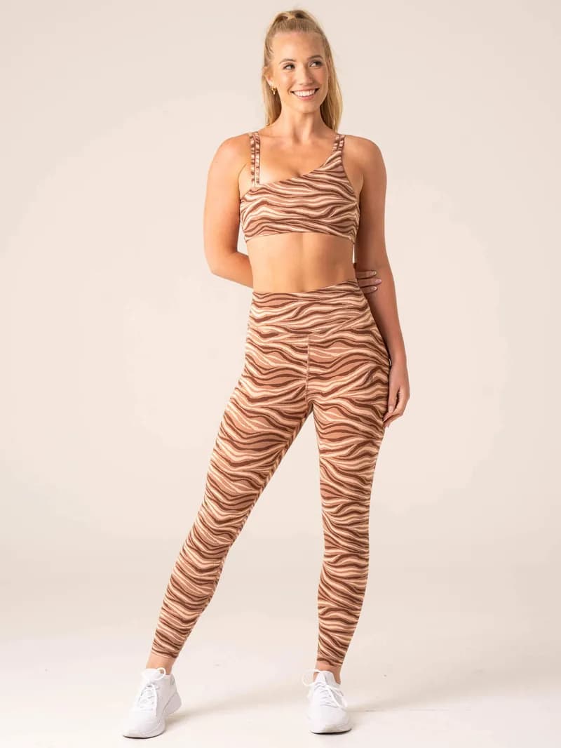 Unstoppable Sports Bra - Mocha Zebra — image 1 of 1