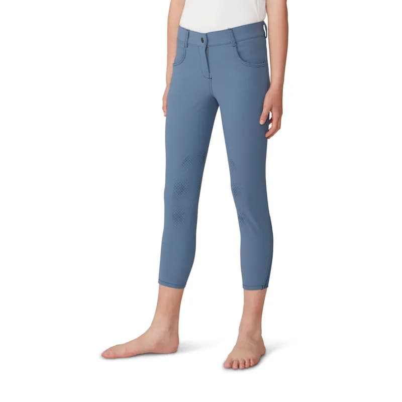 Girls' Bellissima Silicone Knee Patch Breech - Indigo — image 1 of 1