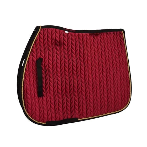 Elegance Velvet All-Purpose Saddle Pad - Burgundy/Gold/Black — image 1 of 1