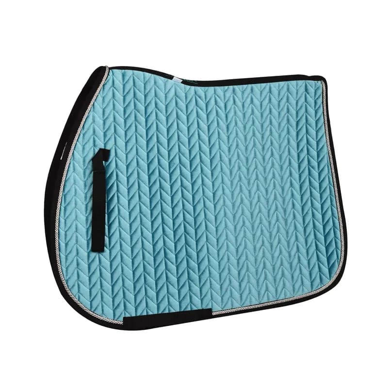 Elegance Velvet All-Purpose Saddle Pad - Teal/Silver/Black — image 1 of 1