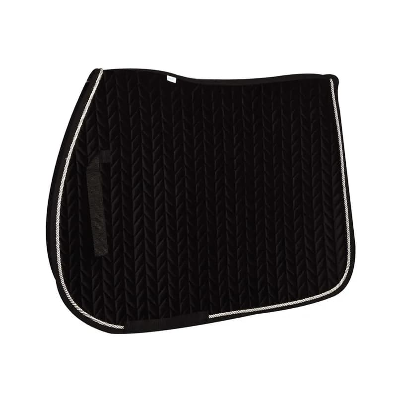 Elegance Velvet All-Purpose Saddle Pad - Black/Silver/Black — image 1 of 1