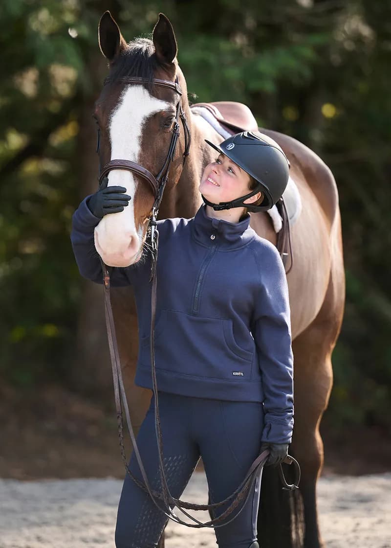 Etched Equine Half Zip Sweatshirt — image 1 of 1