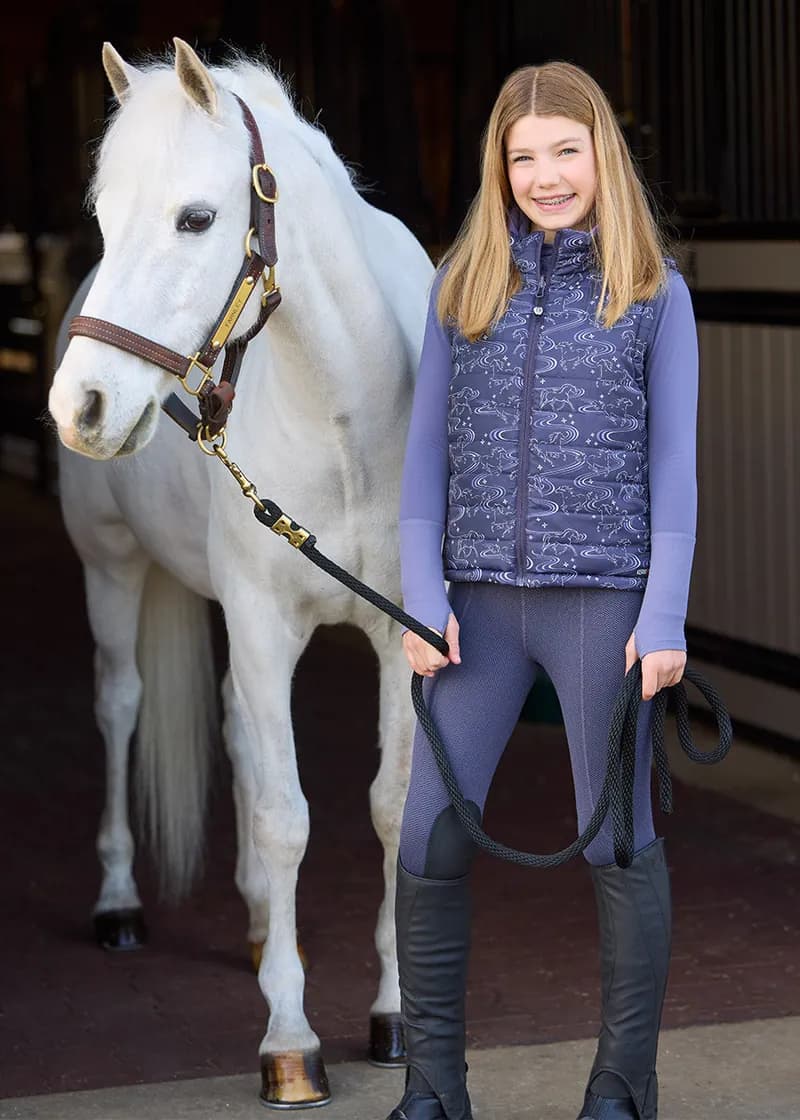 Kids Fleece Lite II Knee Patch Riding Tight — image 1 of 1