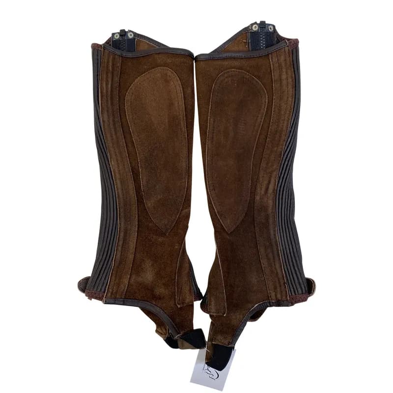 Kids' Pro Suede Ribbed Half Chap - Brown — image 1 of 1