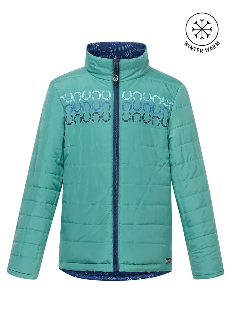 Kids Ride the Wind Reversible Quilted Riding Jacket — image 1 of 1