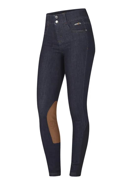 Kids Stretch Denim Knee Patch Riding Breech — image 1 of 1