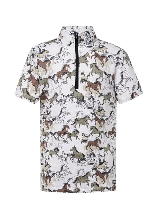 Kids Summer Ride Ice Fil® Short Sleeve Equestrian Shirt