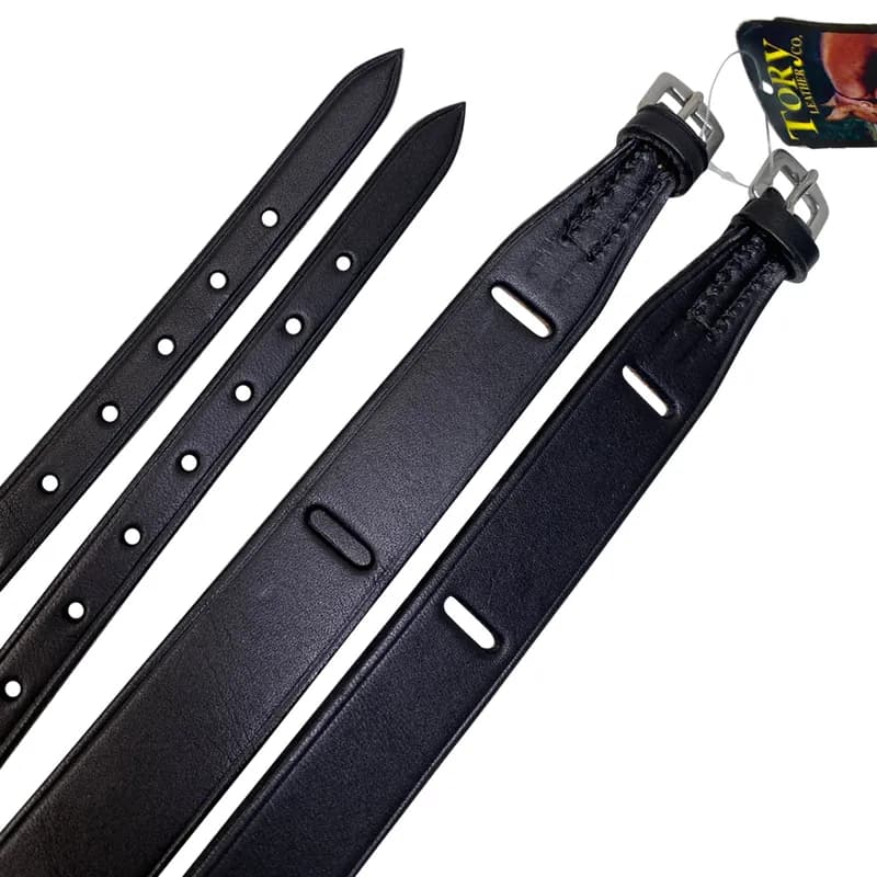 Kids' Leather Jodhpurs Garter Straps - Black — image 1 of 1