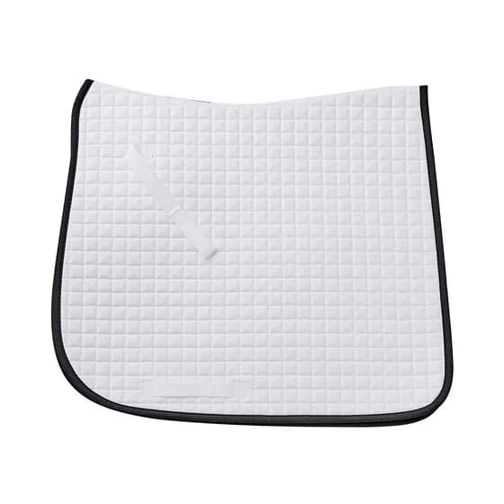 Mini Diamond Quilted Dressage Saddle Pad - White/Black — image 1 of 1