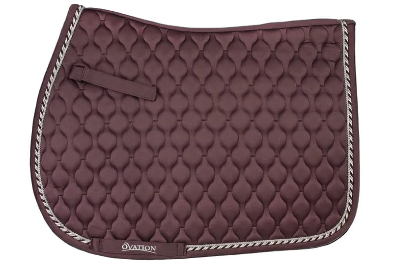 Quilted Satin All-Purpose Saddle Pad - Deepest Plum — image 1 of 1