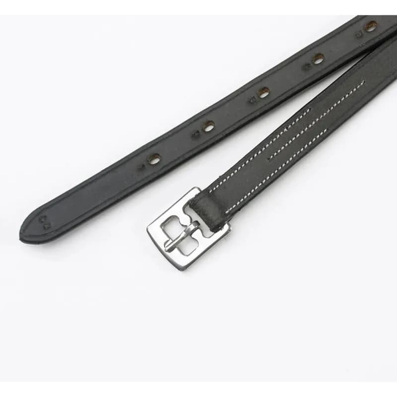 Solid English Leather Stirrup Leathers - Black — image 1 of 1