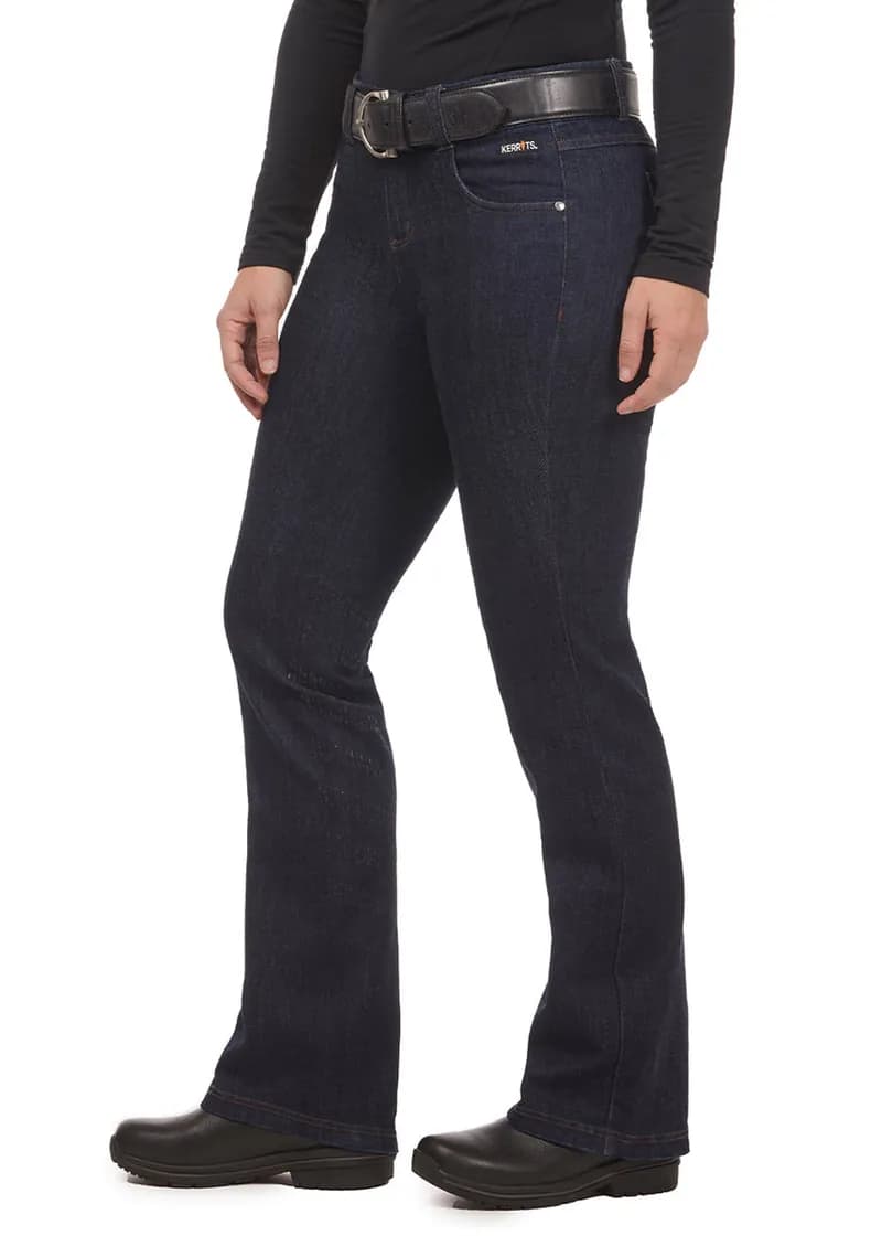 Stretch Denim Silicone Knee Patch Bootcut Riding Pant - Tall — image 1 of 1