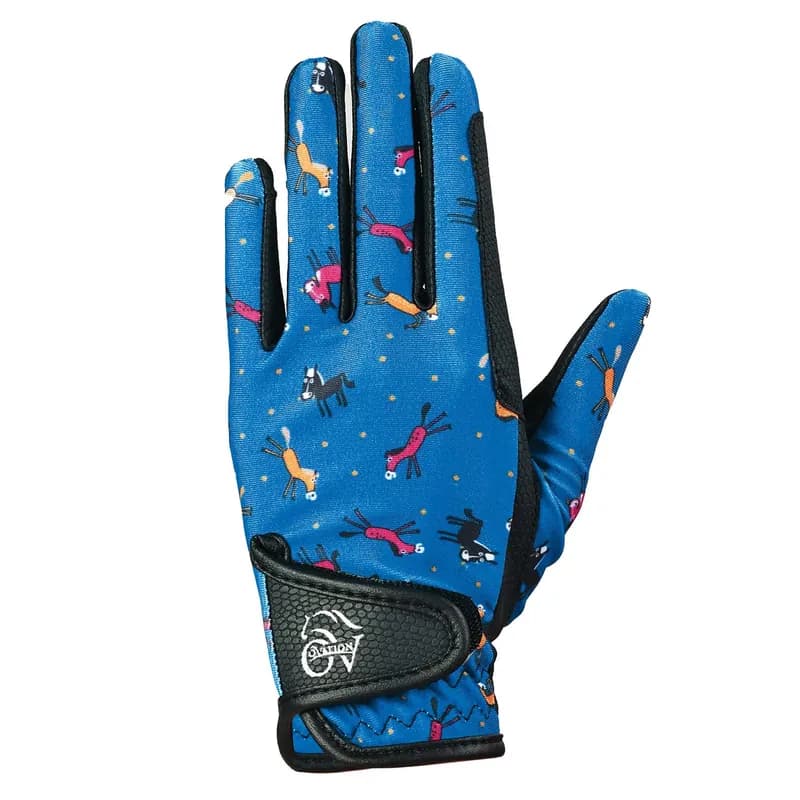 Women's PerformerZ Riding Gloves - Secret Garden Blue — image 1 of 1