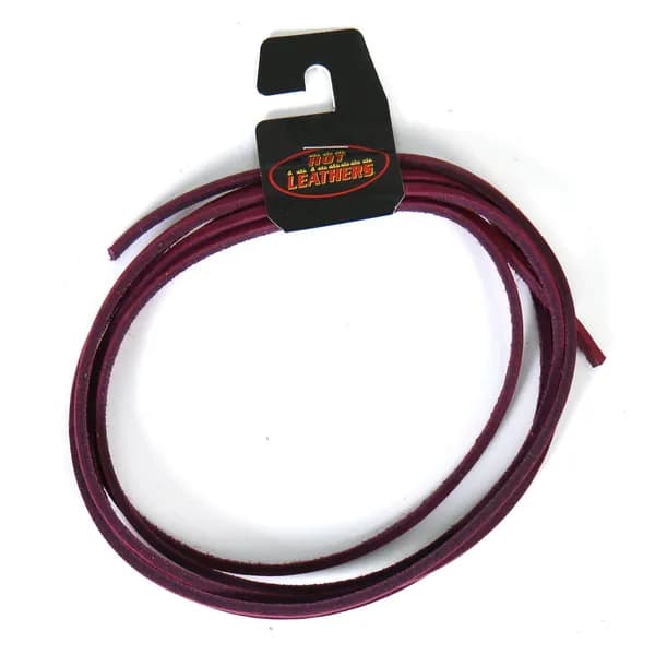 72 Inch Purple Leather Lace