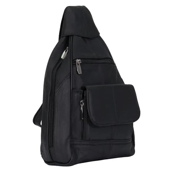 Black Leather Backpack — image 1 of 1