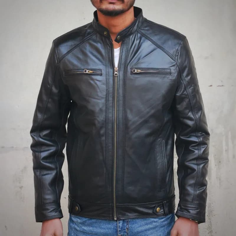 Toby Leather Moto Jacket — image 1 of 1