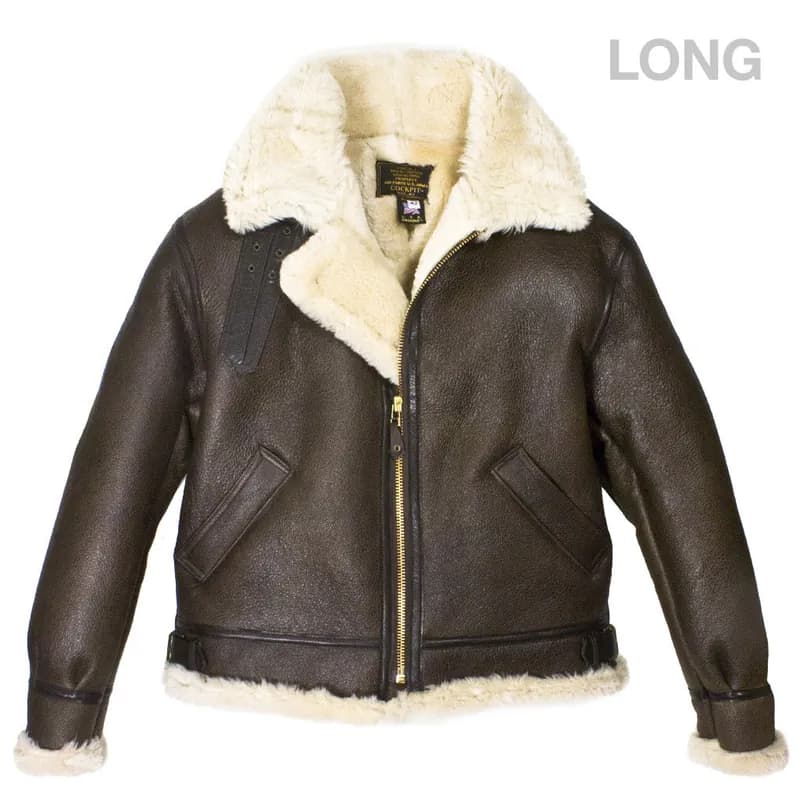 B-3 Sheepskin Jacket (Long) Z2102ML — image 1 of 1