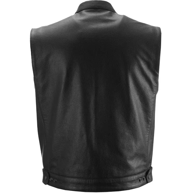 Highway 21 Magnum Men's Black Leather Vest — image 1 of 1